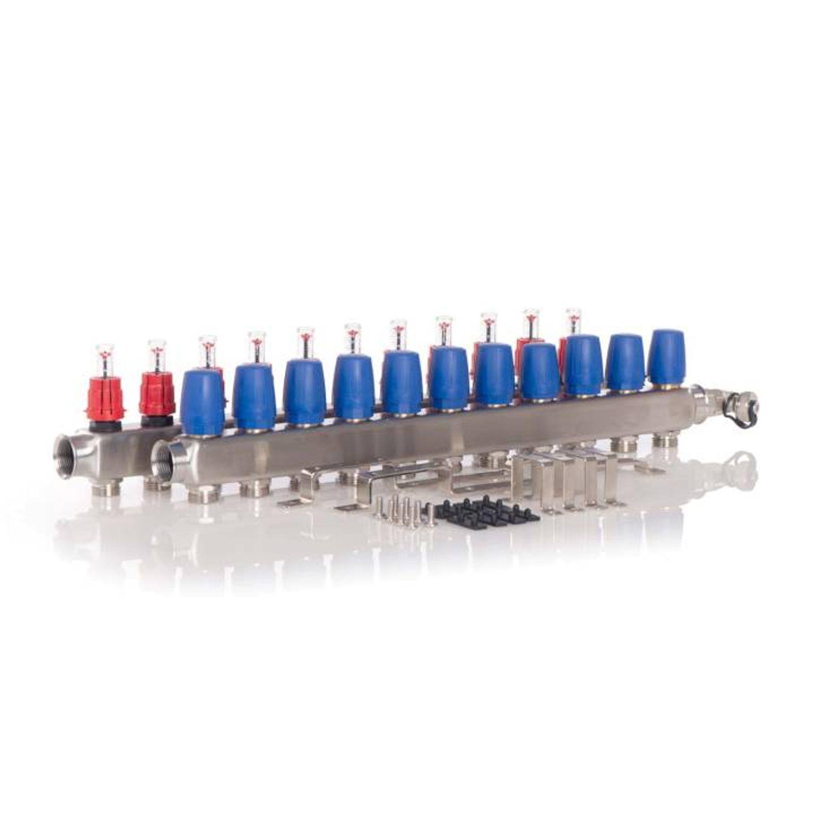 Heizkreisverteiler BASIC für Fußbodenheizung, 11 Heizkreise