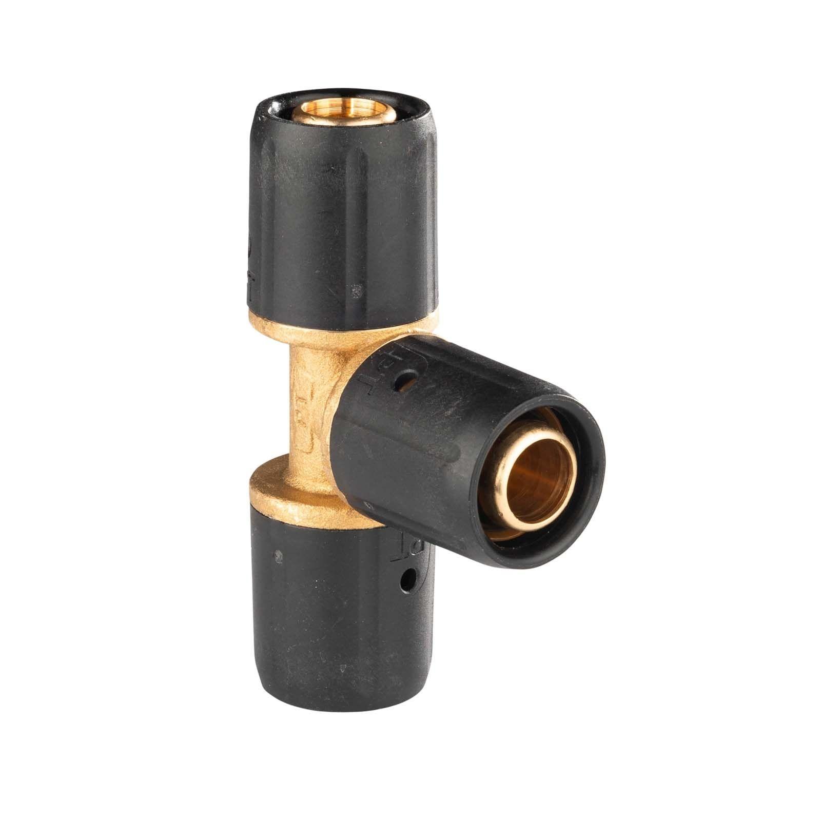Selfio-Steck Aluverbund Steckfitting T-Stück 16 x 2 mm DVGW