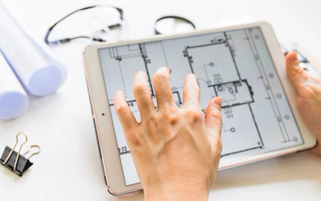 Fußbodenheizung am Tablet planen