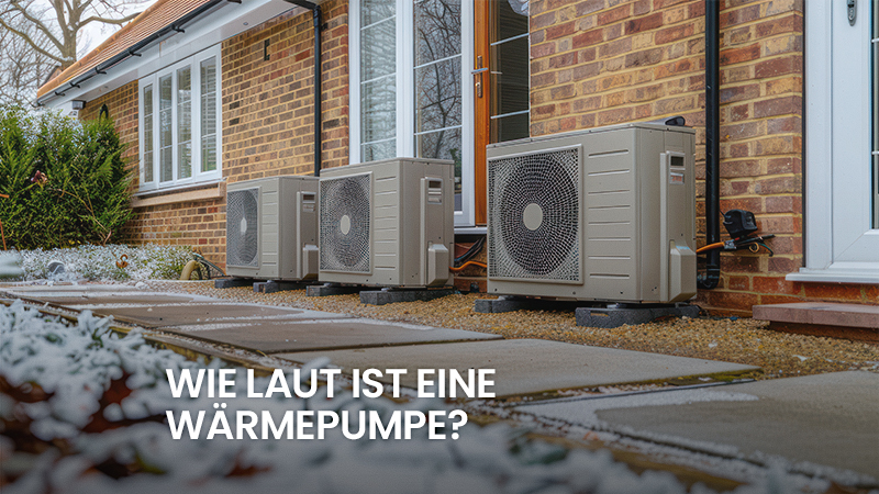 Wärmepumpen vor einer Hauswand