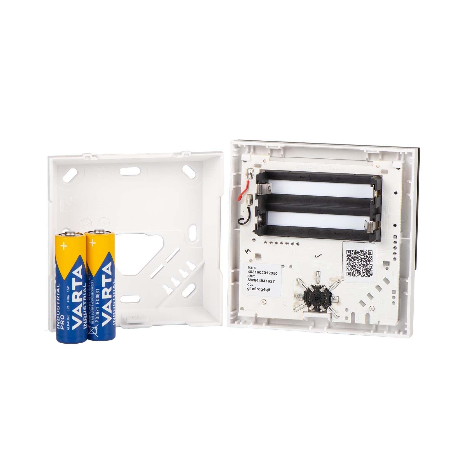 Alpha Smartware Raumbediengerät Display mit Designscheibe RDS 61011-N1, neutral, weiß