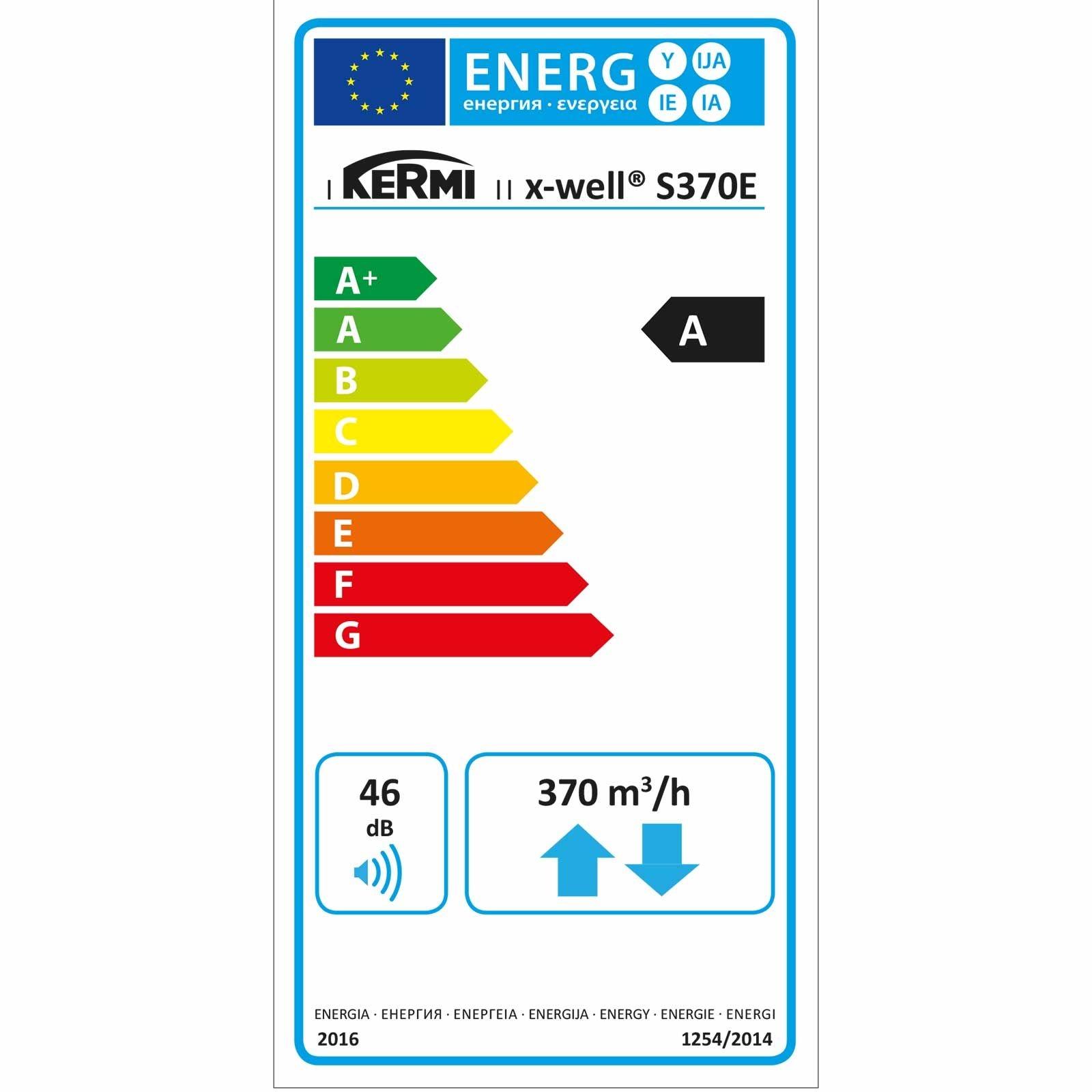 Kermi x-well S370 E Zentrales Wohnraumlüftungsgerät mit Enthalpie-Wärmetauscher – Bild 2 von 2