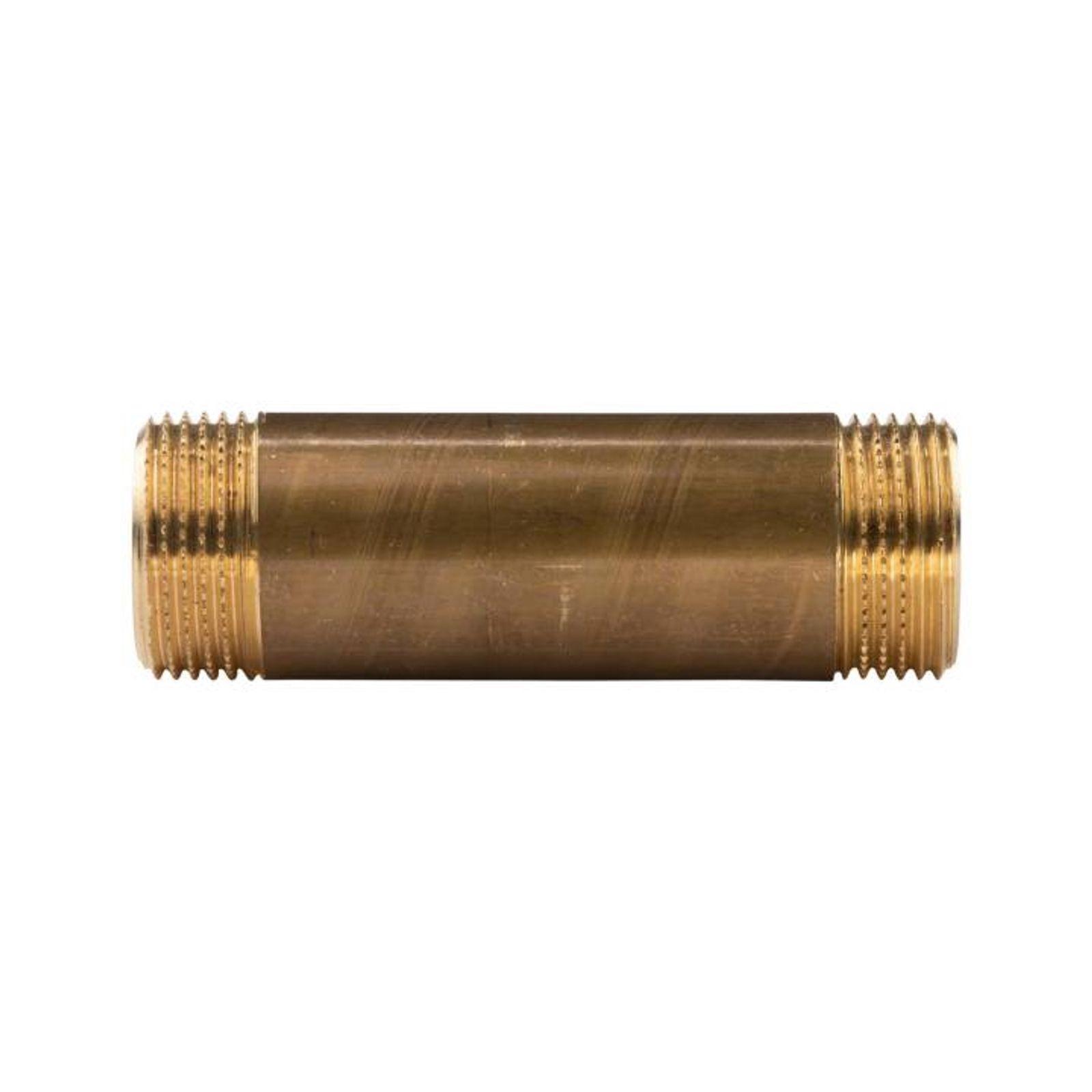 Messing Gewinde-Fitting Distanz Doppelnippel 1"-1" L= 100 mm, schwere Ausführung – Bild 2 von 2