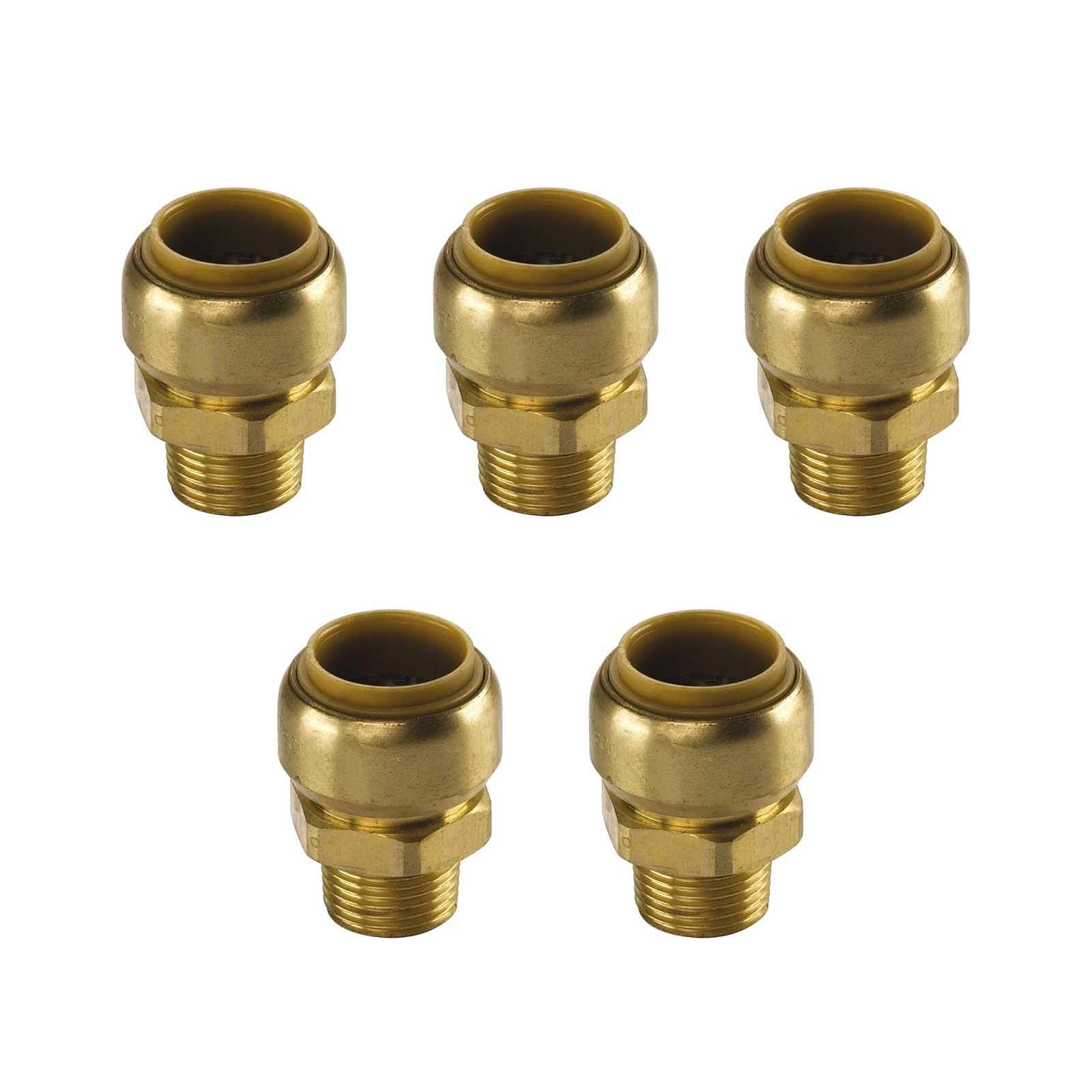 Kupfer Steckfitting Tectite Übergang Außengewinde 22 mm - 3/4 Zoll DVGW 5 Stück – Bild 2 von 2