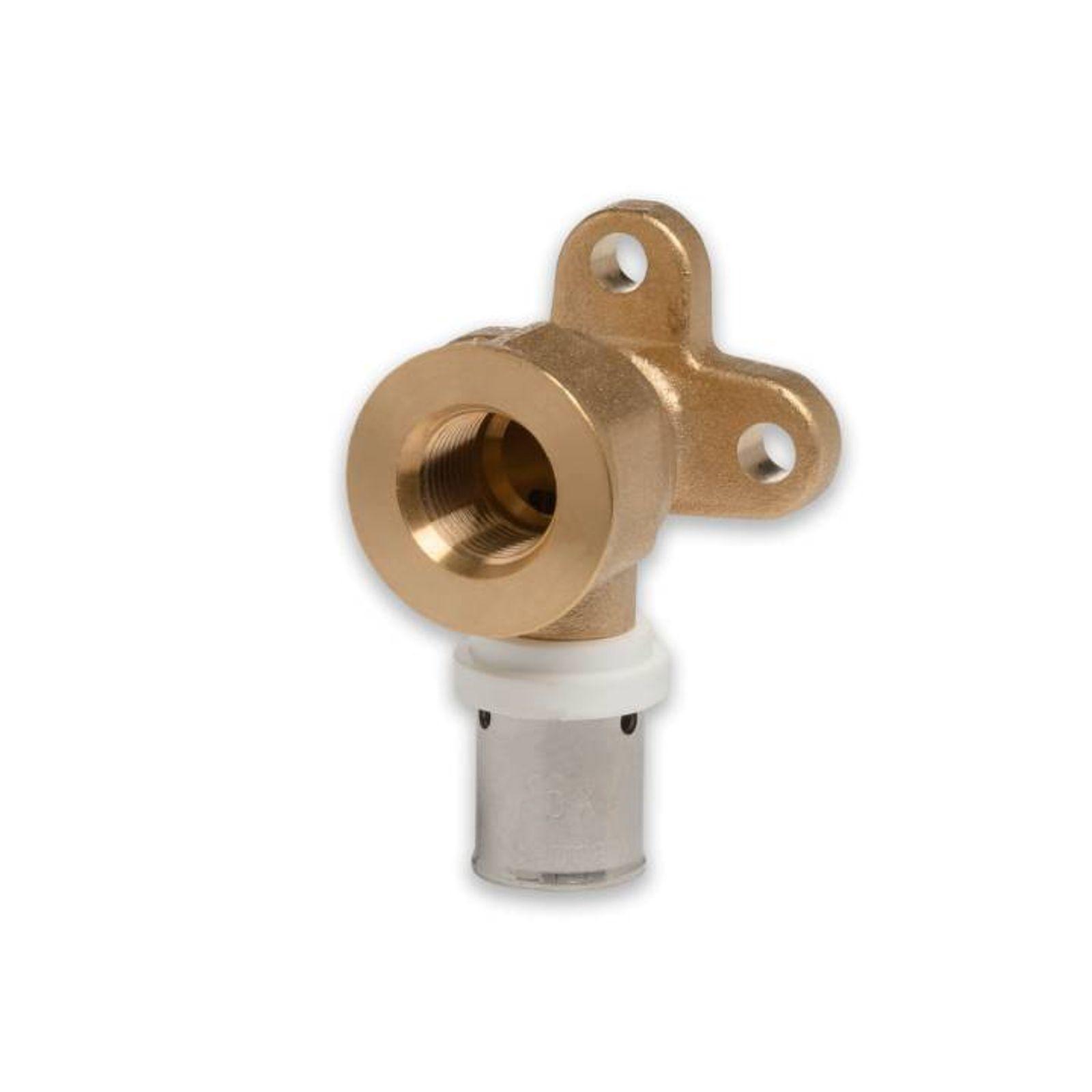 Selfio-Press Aluverbund Pressfitting Wandwinkel 16 x 2 - 1/3" - 39 mm TH + U Kontur DVGW