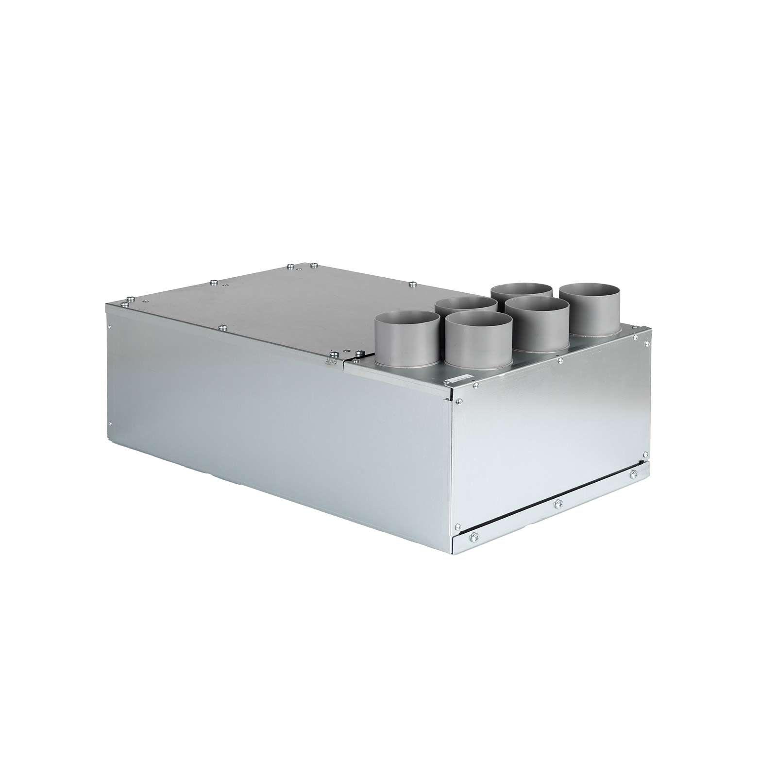 AERIVA Luftverteiler 6x DN75 für Kunststoff-Flexkanal mit Schalldämpfer DN160 – Bild 5 von 8