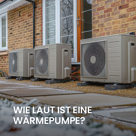 Wärmepumpen vor einer Hauswand