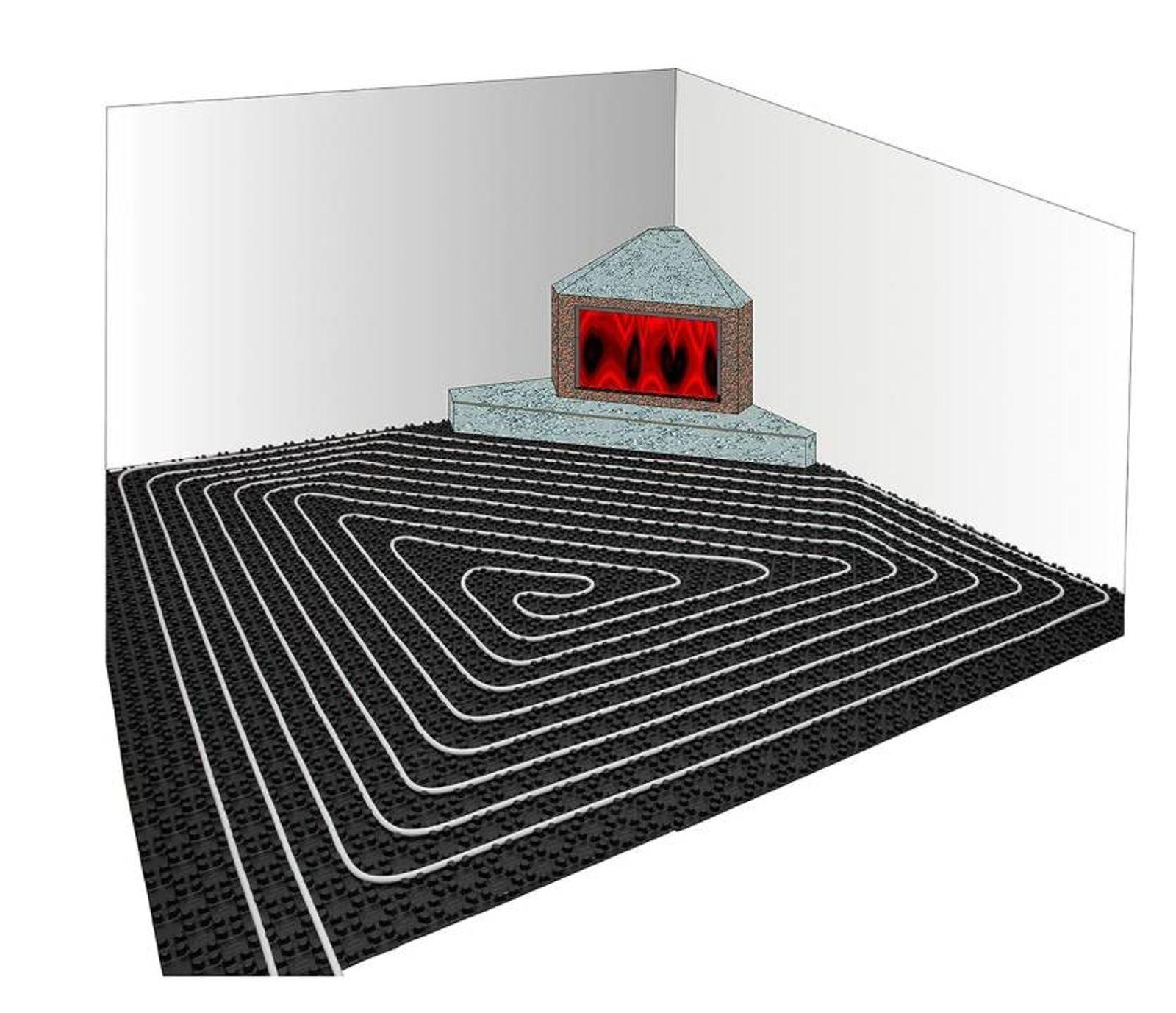 Fußbodenheizung Noppen-Systemplatte Basic 35-2 (10 m²) – Bild 5 von 5