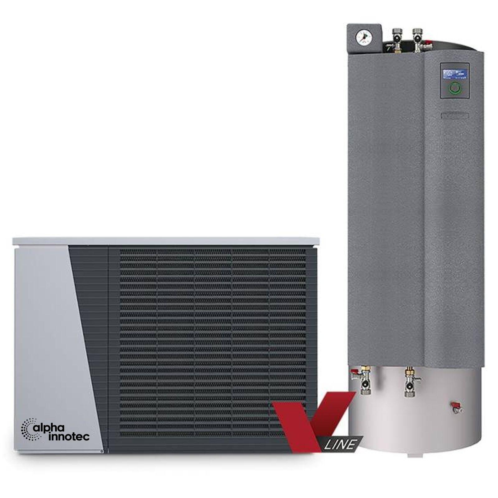 alpha innotec Luft/Wasser Wärmepumpe LWDV 91-1/3-HSDV 12.1M3 inkl. GRATIS Grünbeck Enthärtungsanlage softliQ:SE18 – Bild 2 von 8