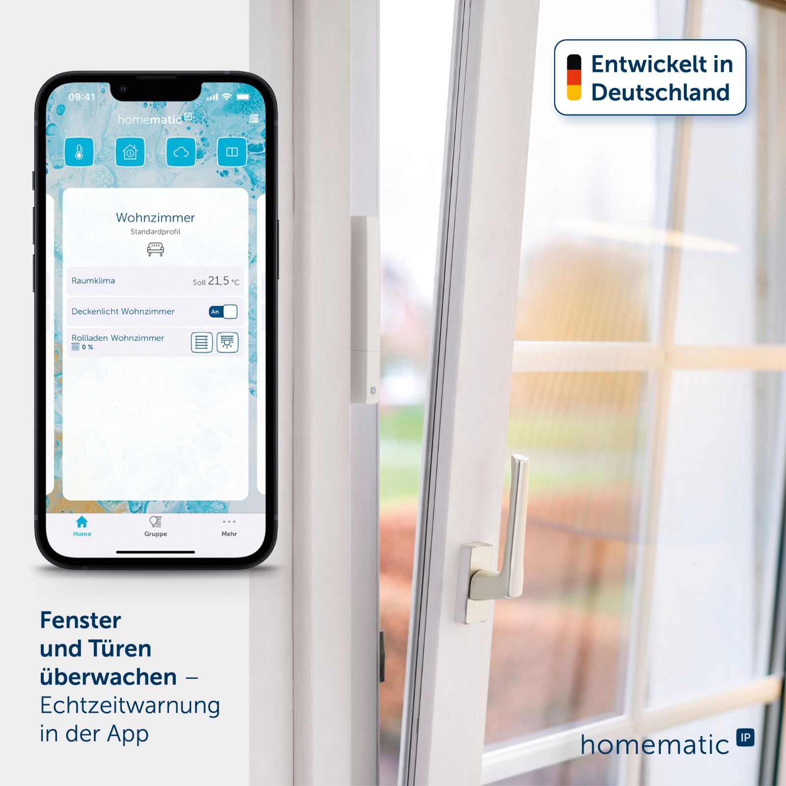 Homematic IP Smart Home Fenster- und Türkontakt HmIP-SWDO-PL-2 - optisch, plus – Bild 13 von 15