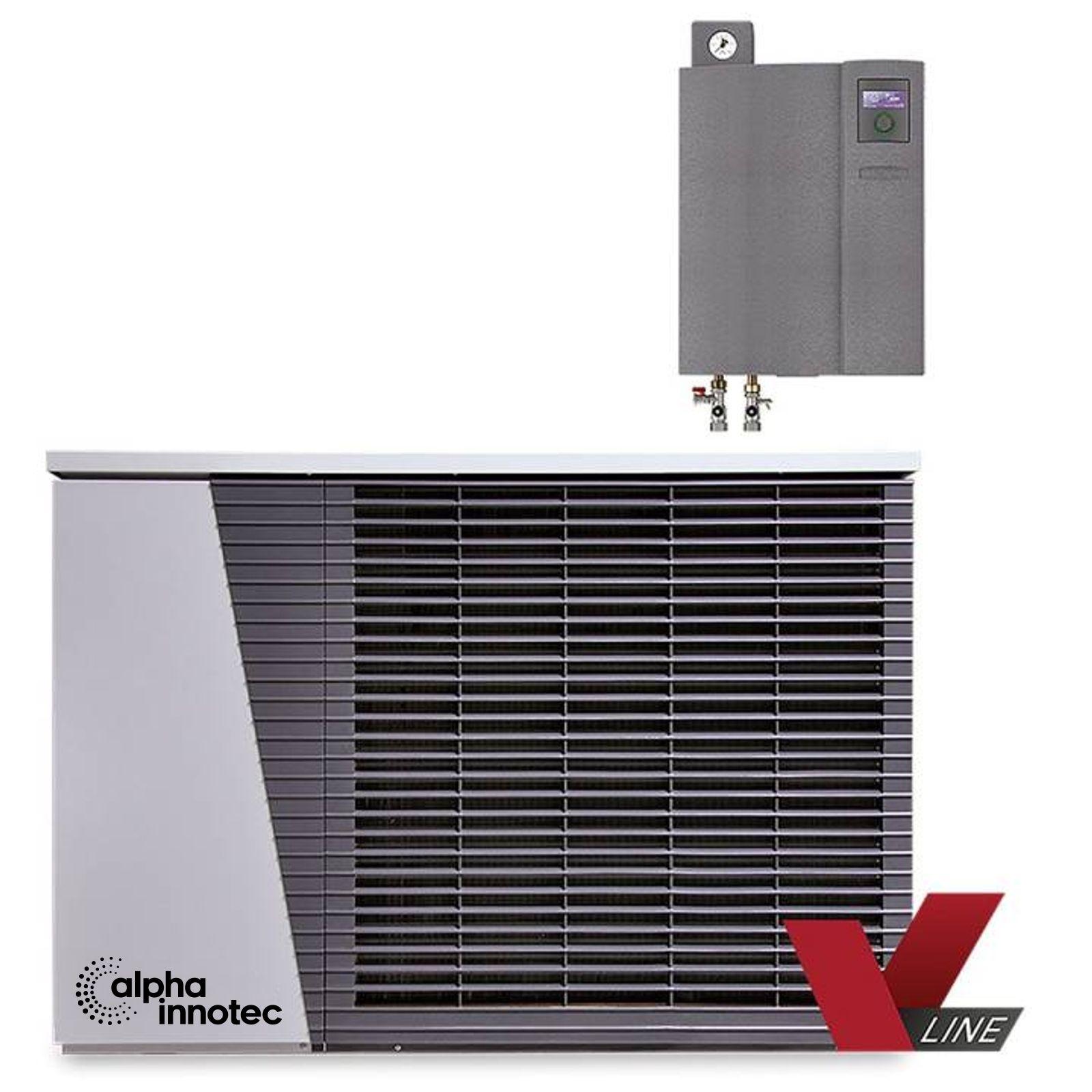alpha innotec Luft/Wasser Wärmepumpe LWDV 91-1/3-HDV 9-1/3 inkl. GRATIS Grünbeck Enthärtungsanlage softliQ:SE18