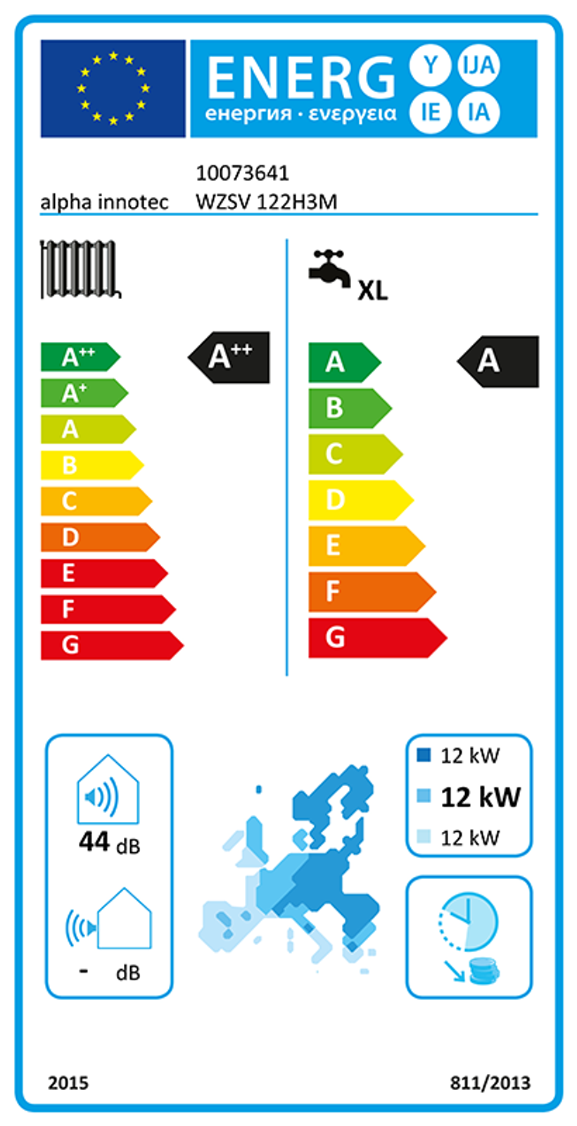 alpha innotec Sole-Wasser Wärmezentrale alterra V-line WZSV 122H3M 13,56 kW mit integriertem Brauchwasserspeicher – Bild 2 von 2