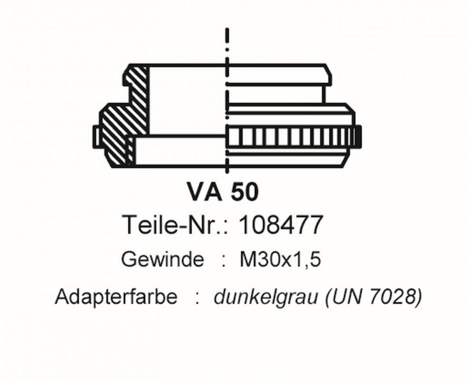 Ventilanpassung VA 50 für Stellantrieb Fußbodenheizung – Bild 2 von 2