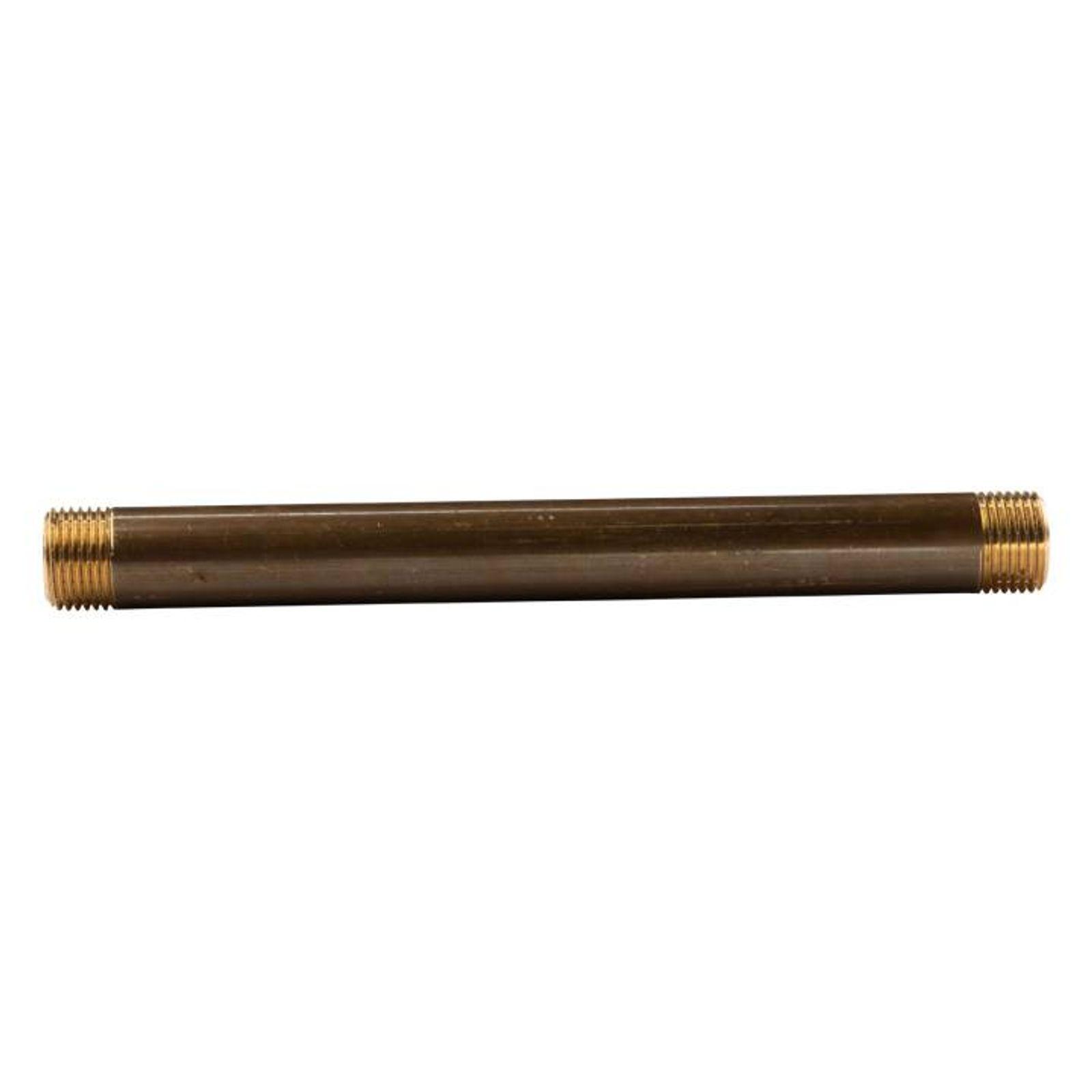 Messing Gewinde-Fitting Distanz Doppelnippel 1/2" - 1/2" L=200mm, schwere Ausführung
