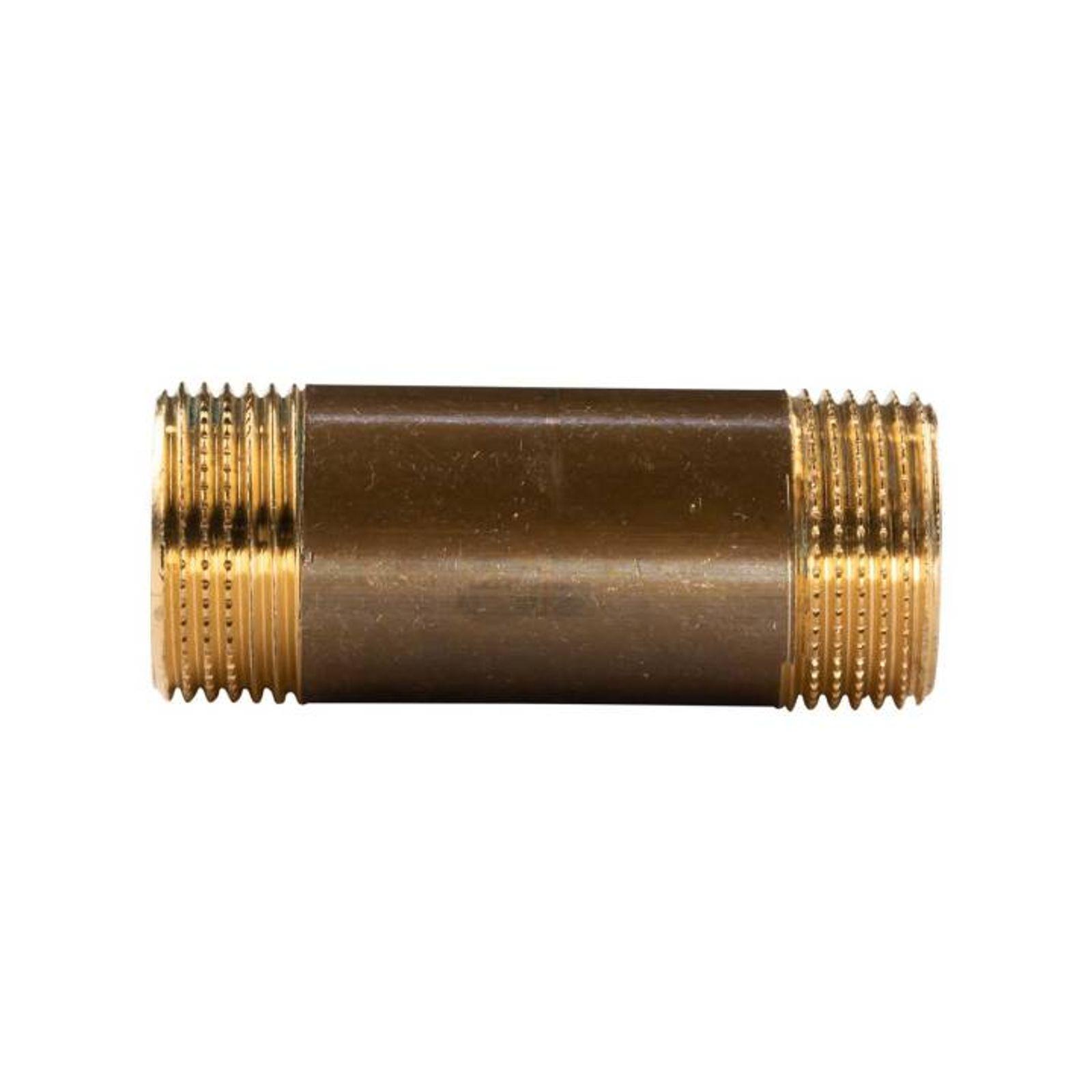 Messing Gewinde-Fitting Distanz Doppelnippel 1"-1" L= 80 mm, schwere Ausführung – Bild 2 von 2