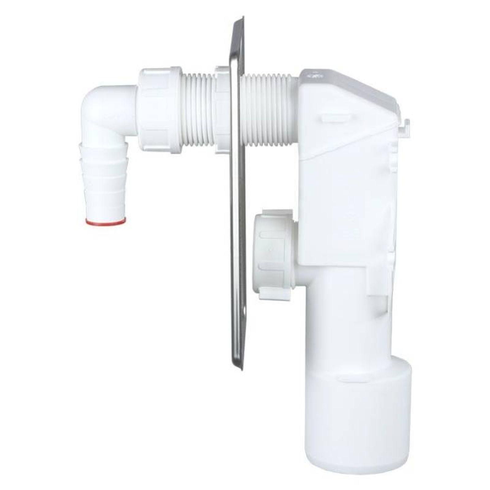 Airfit Unterputz-Gerätesiphon mit verchromter Wandplatte – Bild 3 von 4