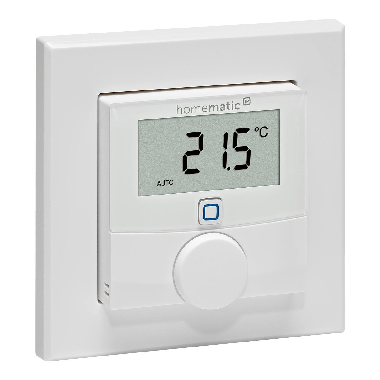 Homematic IP Smart Home Wandthermostat HmIP-WTH-2 mit Luftfeuchtigkeitssensor