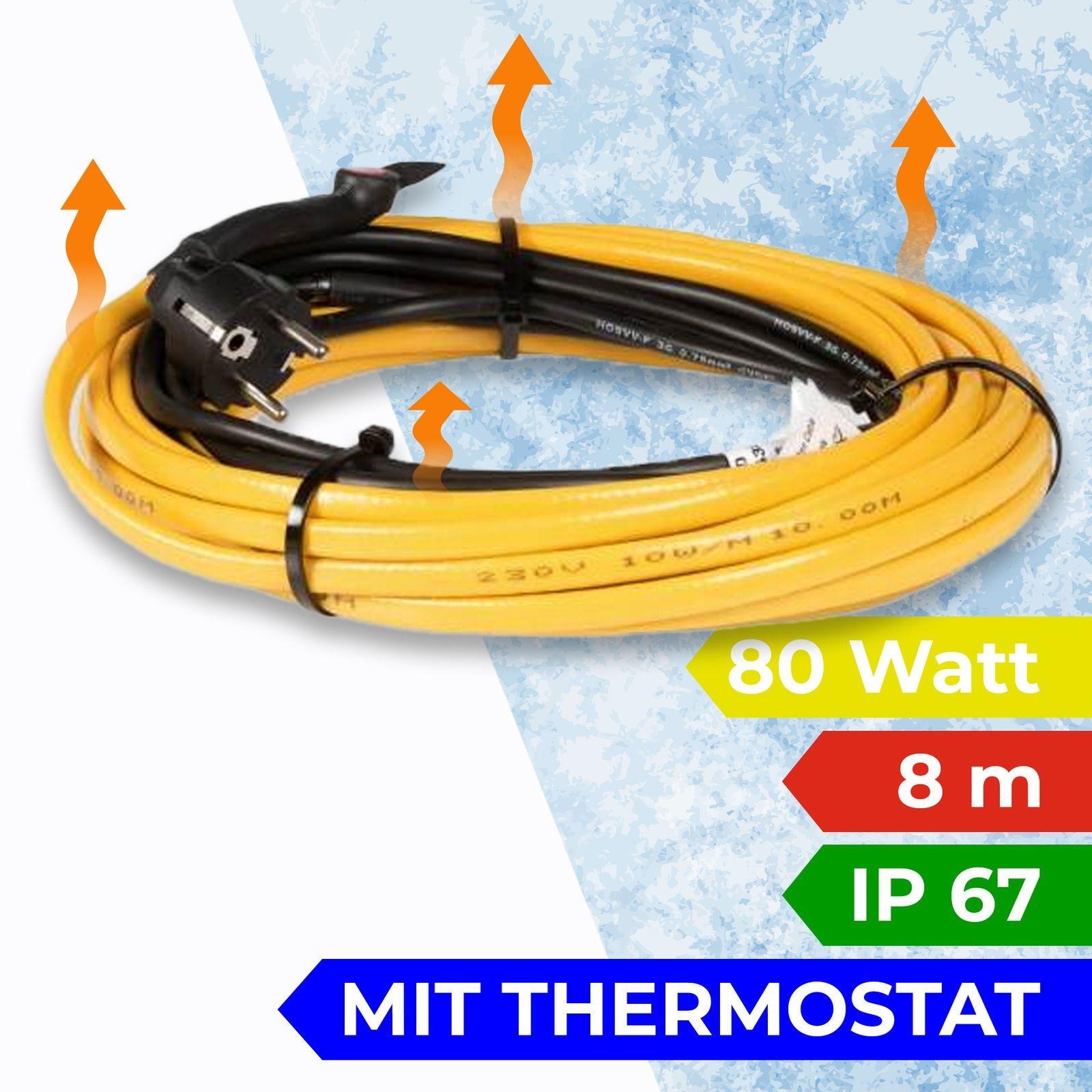 Rohrbegleitheizung Frostschutz-Heizleitung 8 m 80 Watt – Bild 4 von 4