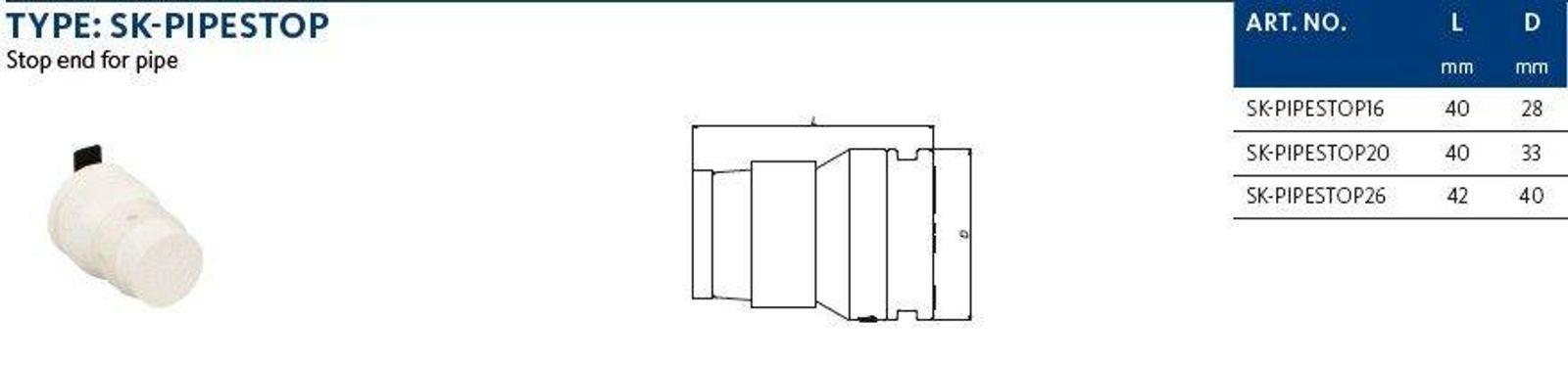 Aluverbund Steckfitting Henco Vision Stopfen 16 x 2