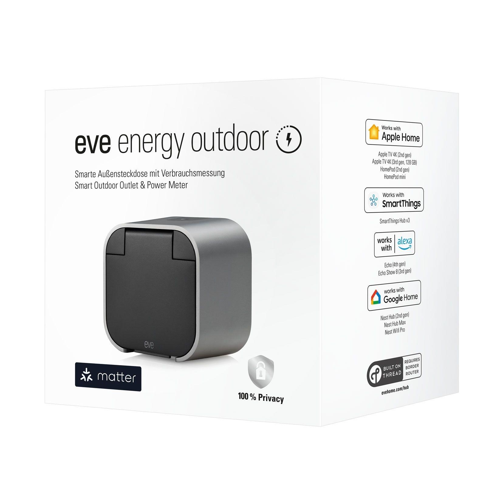 Eve Energy Outdoor - Smarte Außensteckdose mit Verbrauchsmessung – Bild 7 von 12