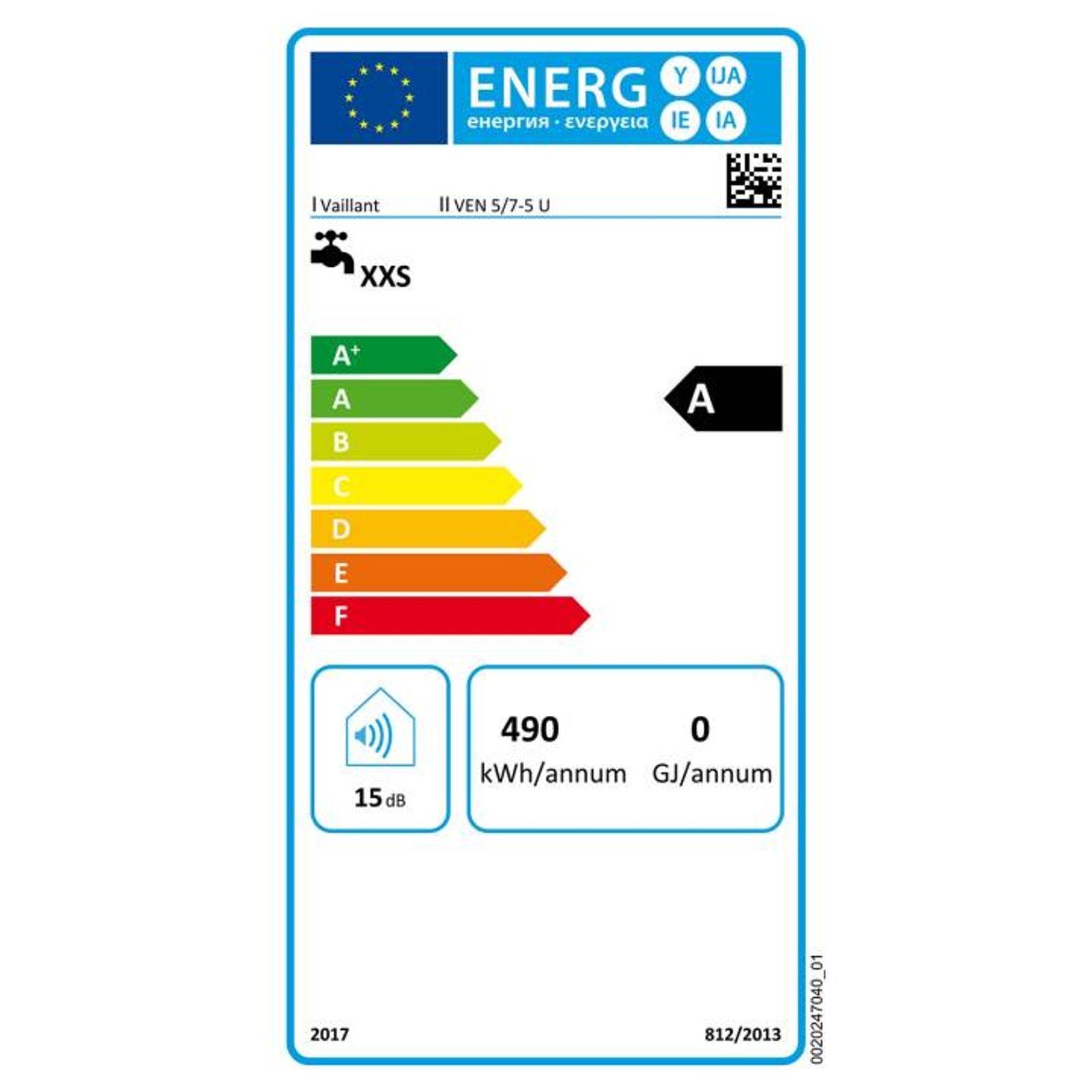 Vaillant Warmwasserspeicher Untertischgerät eloSTOR VEN 5/7-5 U plus mit Armatur VNU 2 170 mm – Bild 3 von 9