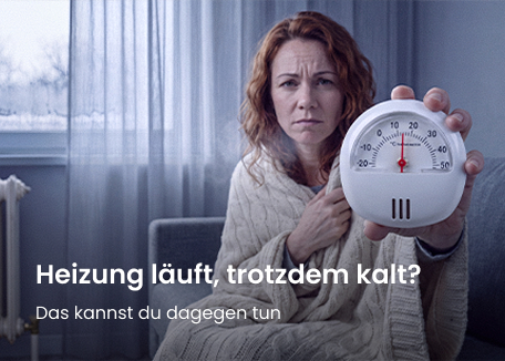 Mit KI generiert: Frierende Frau