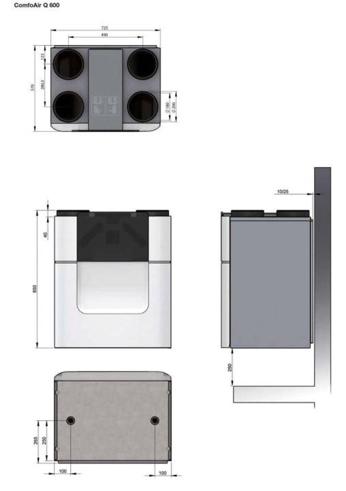 Zehnder Lüftungsgerät ComfoAir Q600 Enthalpie – Bild 5 von 10
