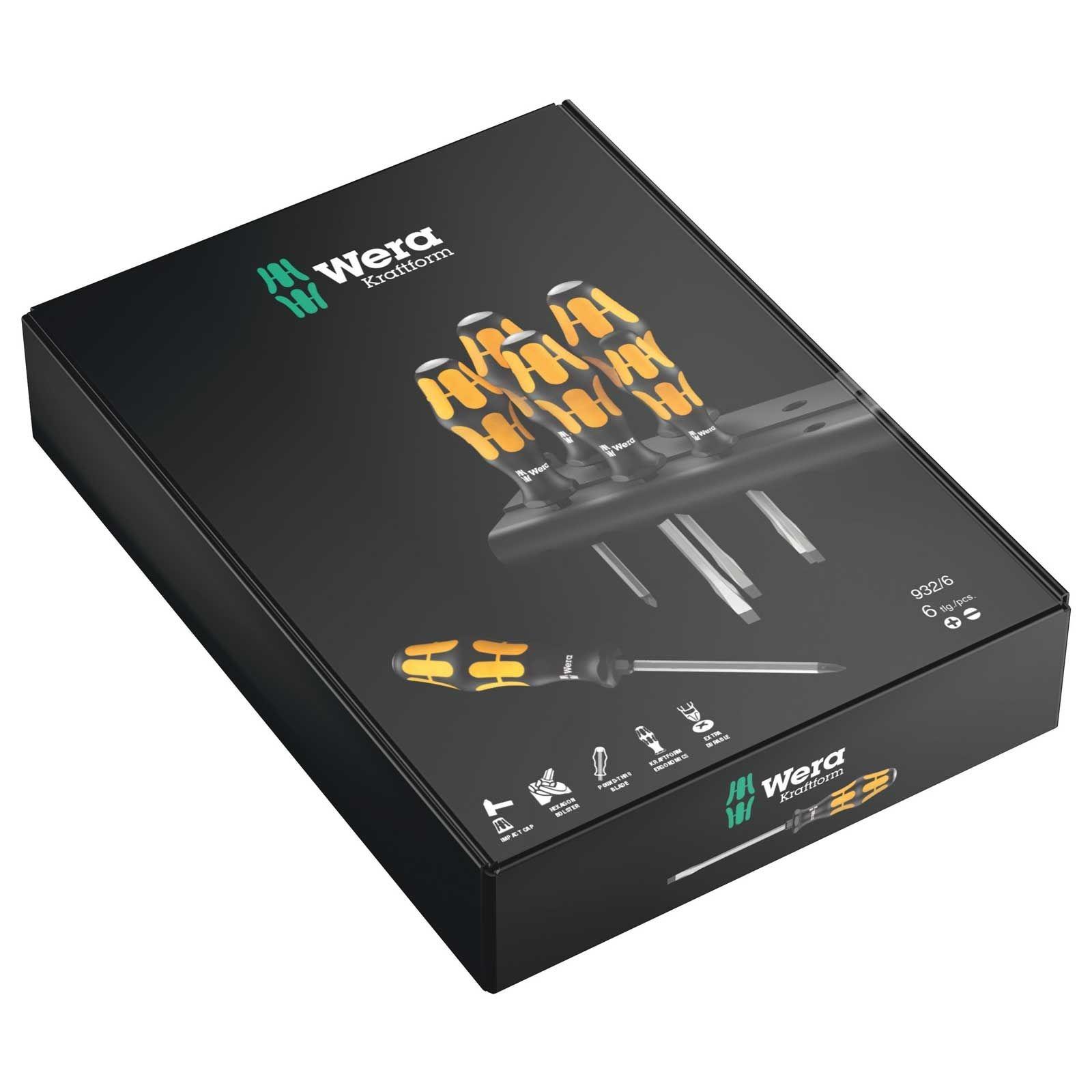 Wera 932/6 Kraftform Plus Schraubendreher-Set 6-teilig