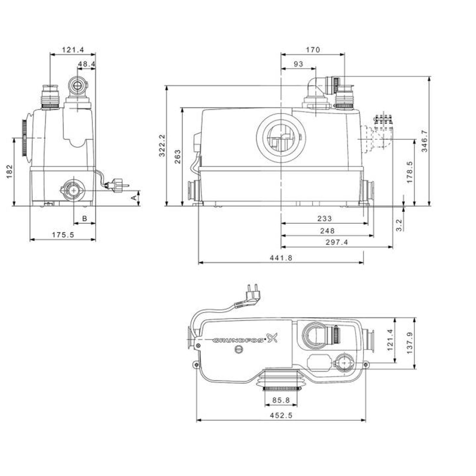 Grundfos Kleinhebeanlage Sololift2 WC-3 – Bild 2 von 4