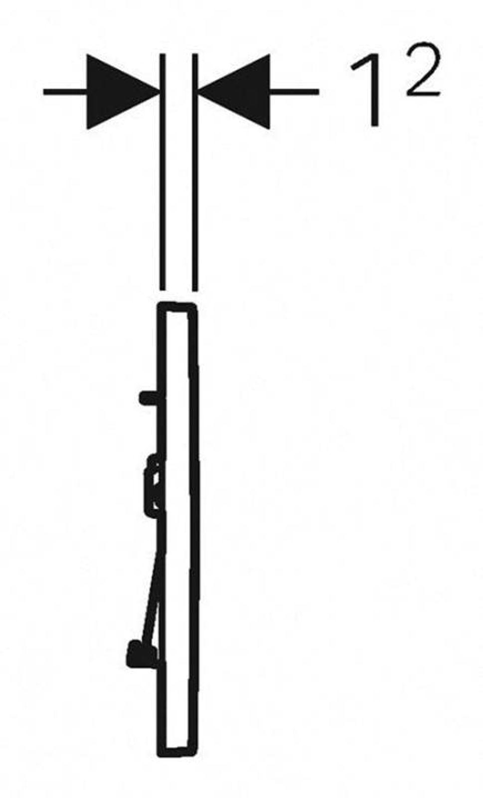 GEBERIT Betätigungsplatte SIGMA30 für 2-Mengen-Spülung, weiss / glanzchrom – Bild 4 von 4