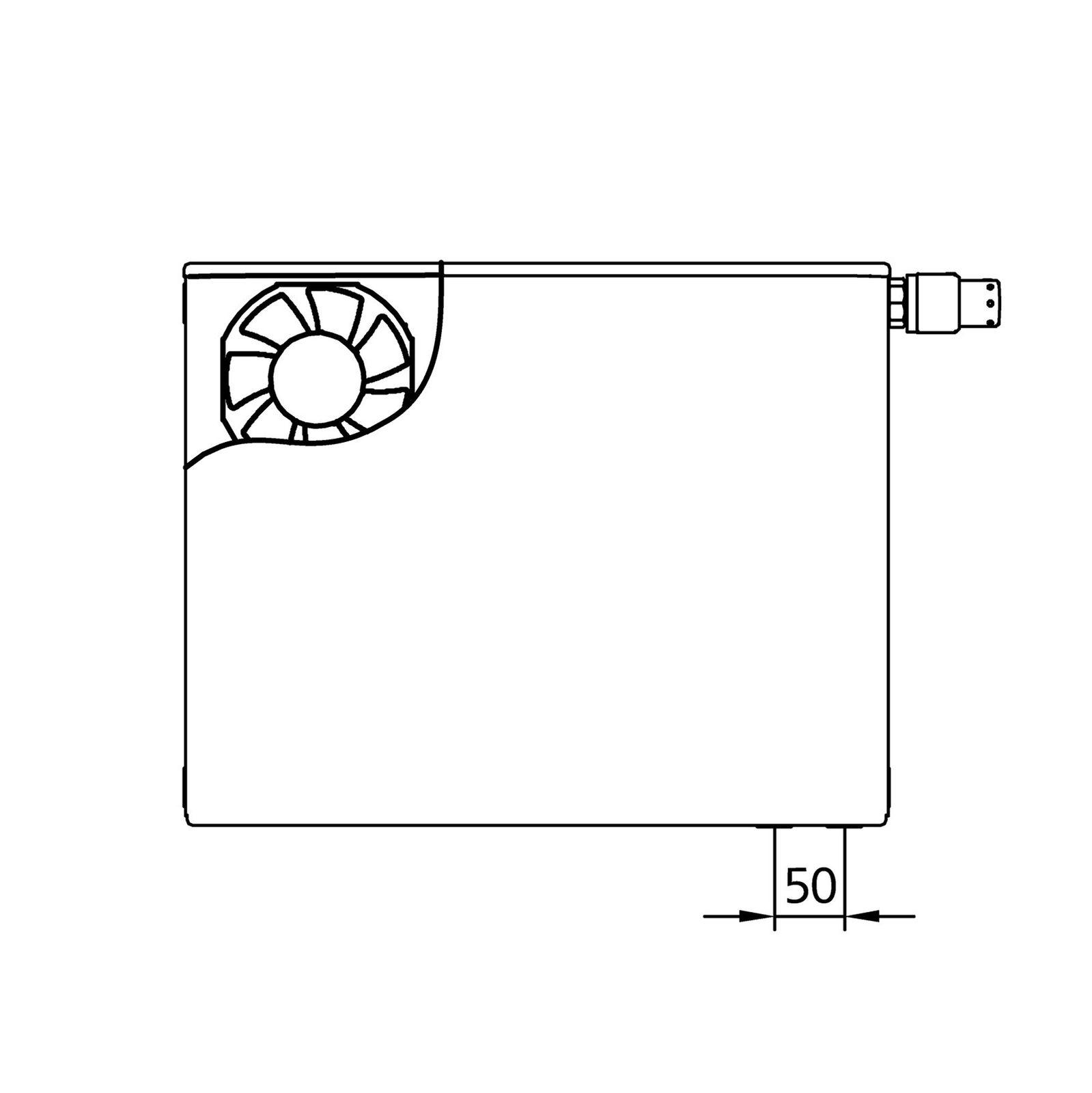 Kermi x-flair Plan-K Wärmepumpen-Heizkörper Typ 22 559x1205x102 mm 774 Watt – Bild 2 von 3