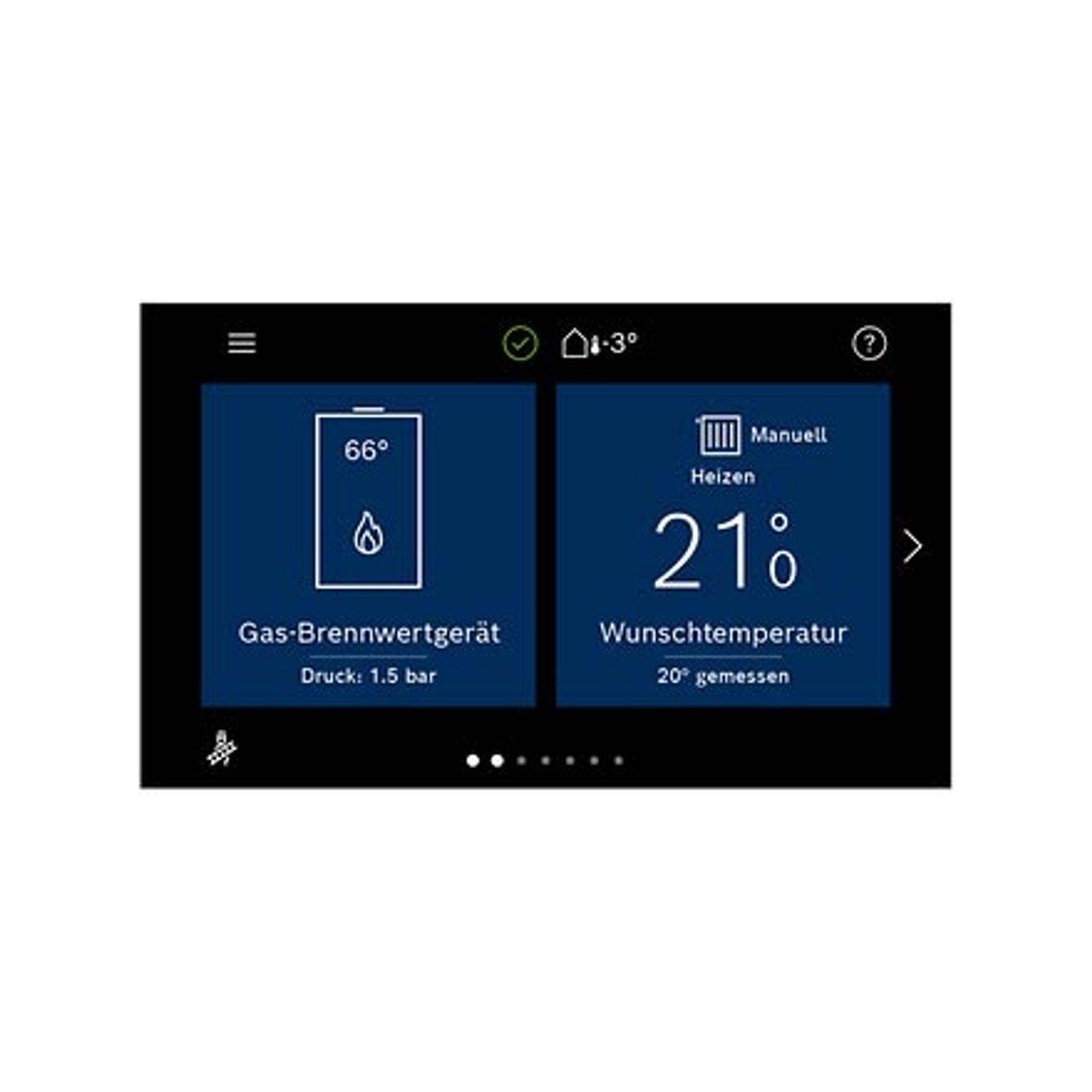 Buderus Gas-Brennwert Paket Kombigerät Logamax plus GB182i.2-20 H 20 kW in schwarz inkl. 200 l Speicher EBS-PU200 – Bild 5 von 6