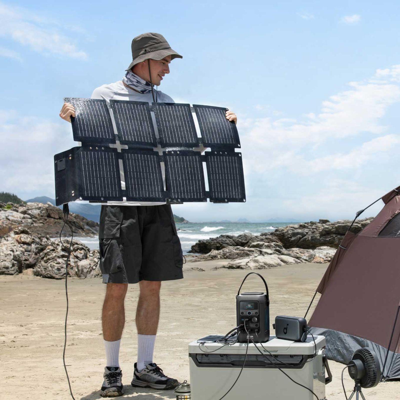 Anker SOLIX C300X DC + PS60 Set – Tragbare Powerstation mit 60W Solarpanel – Bild 14 von 15