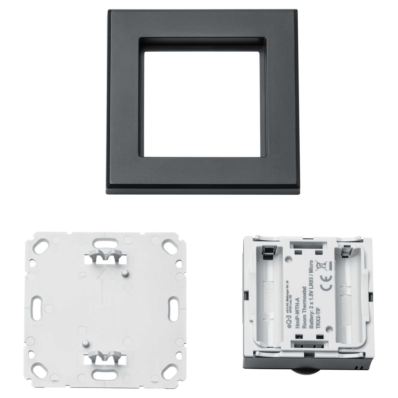 Homematic IP Smart Home Wandthermostat HmIP-WTH-A mit Luftfeuchtigkeitssensor anthrazit – Bild 7 von 7