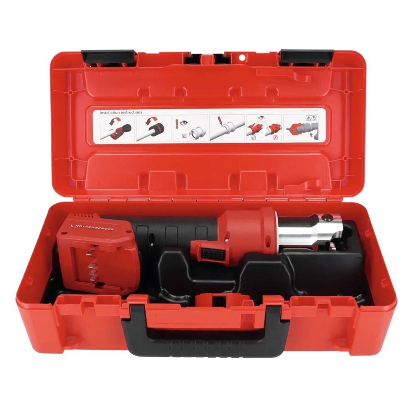 Rothenberger ROMAX NANO iJAWs Hybrid-Pressmaschine Set, TH, 16-20-26mm + Akku 2Ah, CAS – Bild 2 von 3
