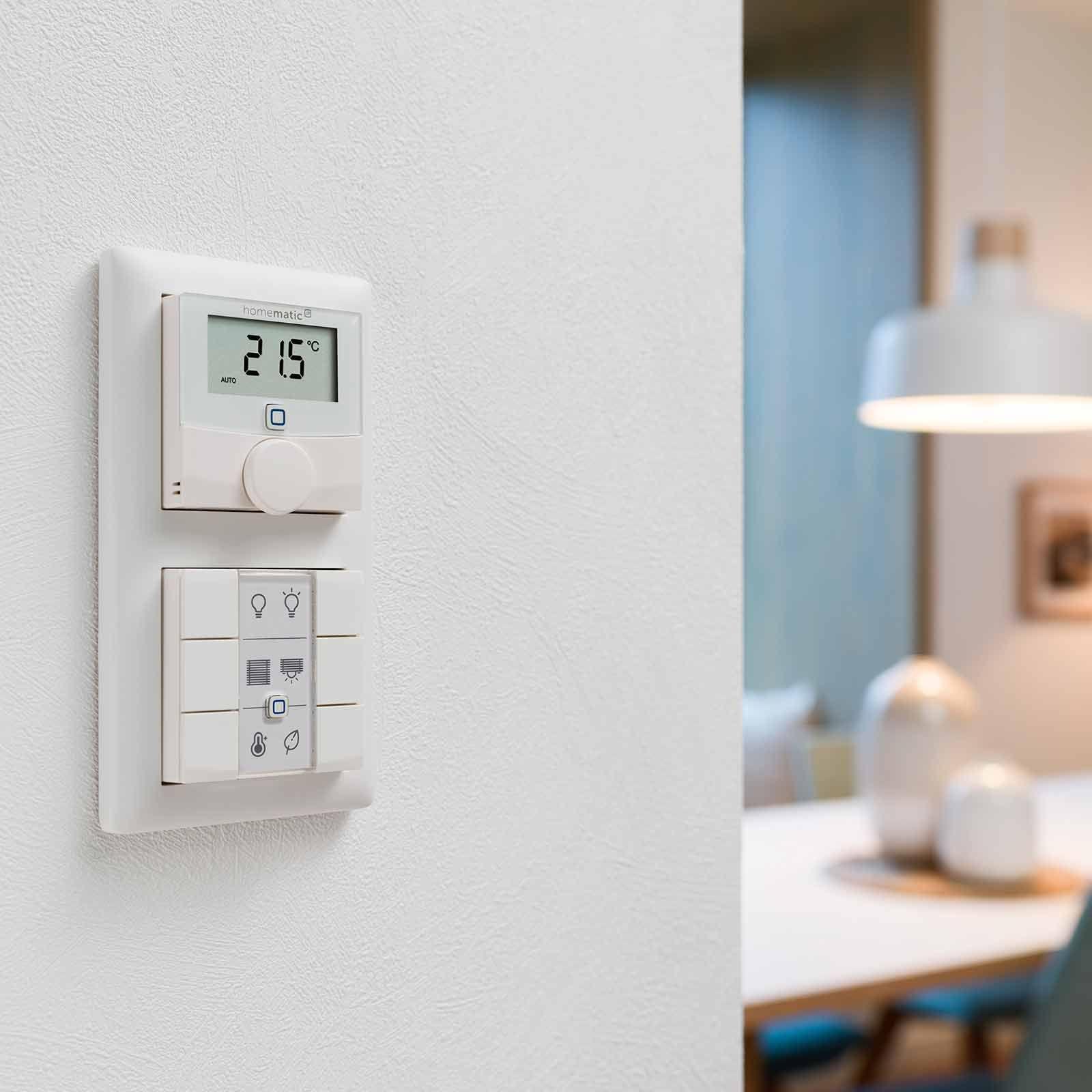 Homematic IP Smart Home Wandthermostat mit Schaltausgang HmIP-BWTH - für Markenschalter, 230 V – Bild 9 von 10