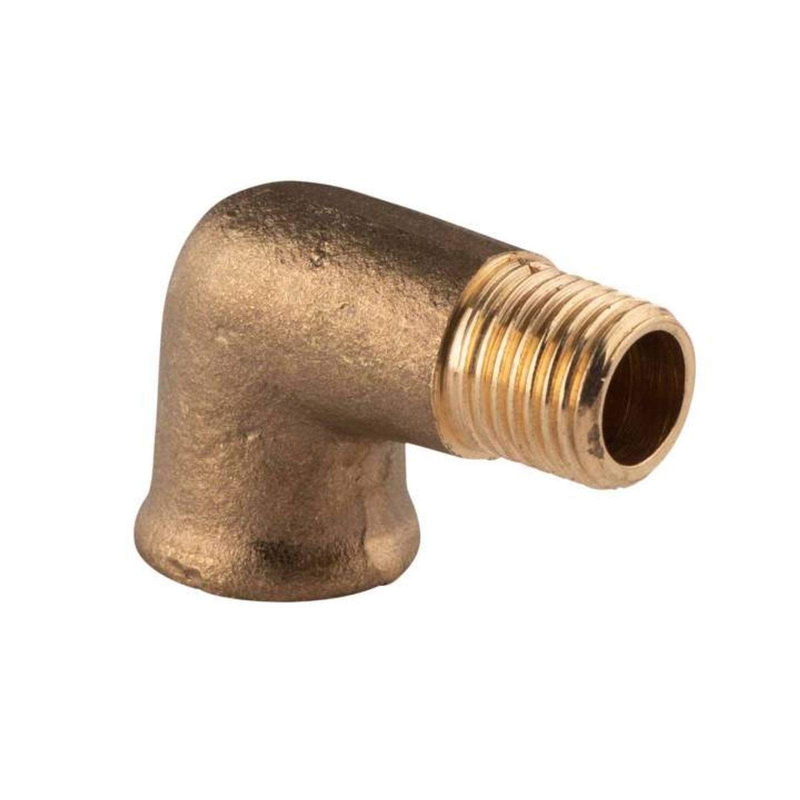 Messing Gewinde-Fitting 90° Winkel 1/4"IG - 1/4"AG (DN 8) - schwere Ausführung – Bild 2 von 2