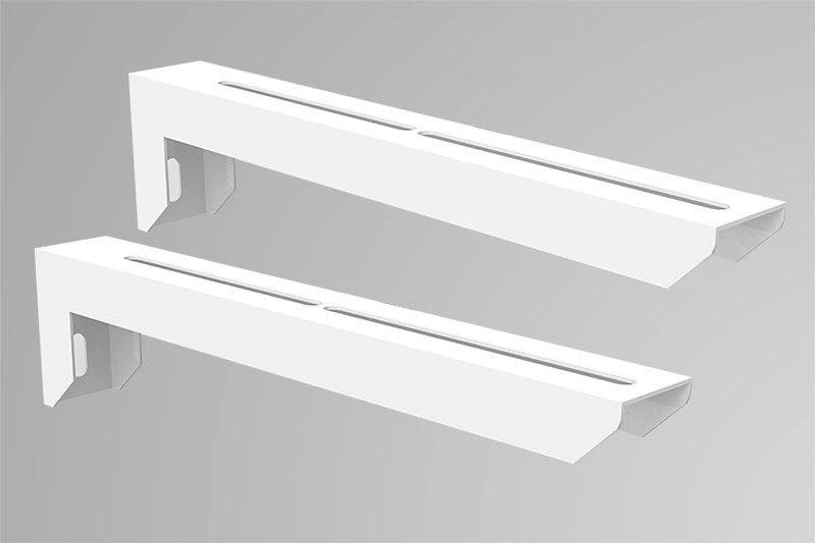 Bertrams LAS Wandkonsole bis 350 mm DN 60/100 Edelstahl weiß