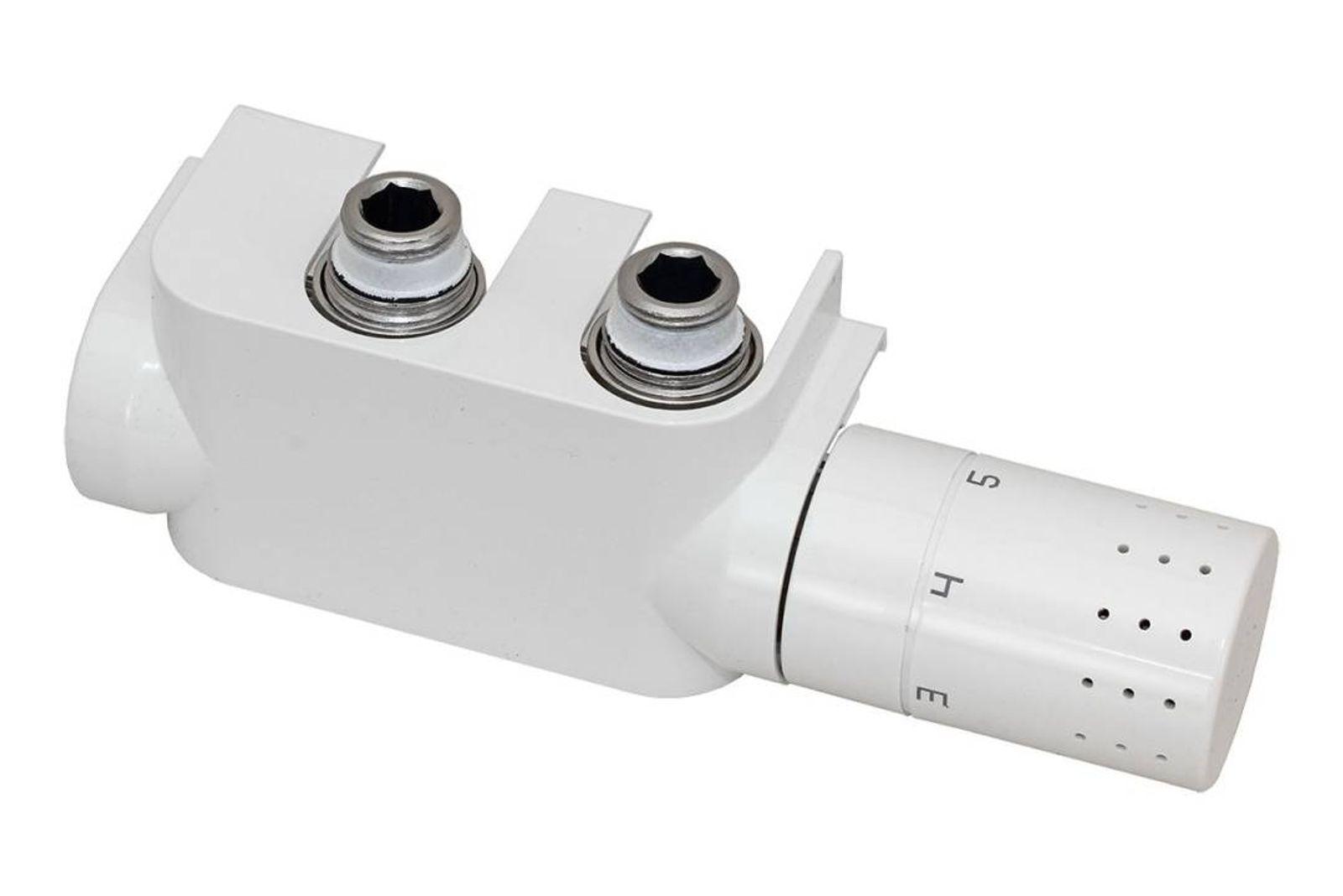 Simplex Designverkleidung für Anschlussarmatur / Multiblock, rechts, weiß – Bild 2 von 2