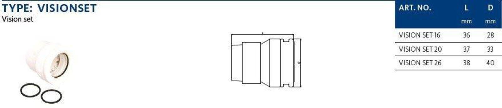 Aluverbund Steckfitting Henco Vision Ersatzset 20 x 2 – Bild 2 von 2
