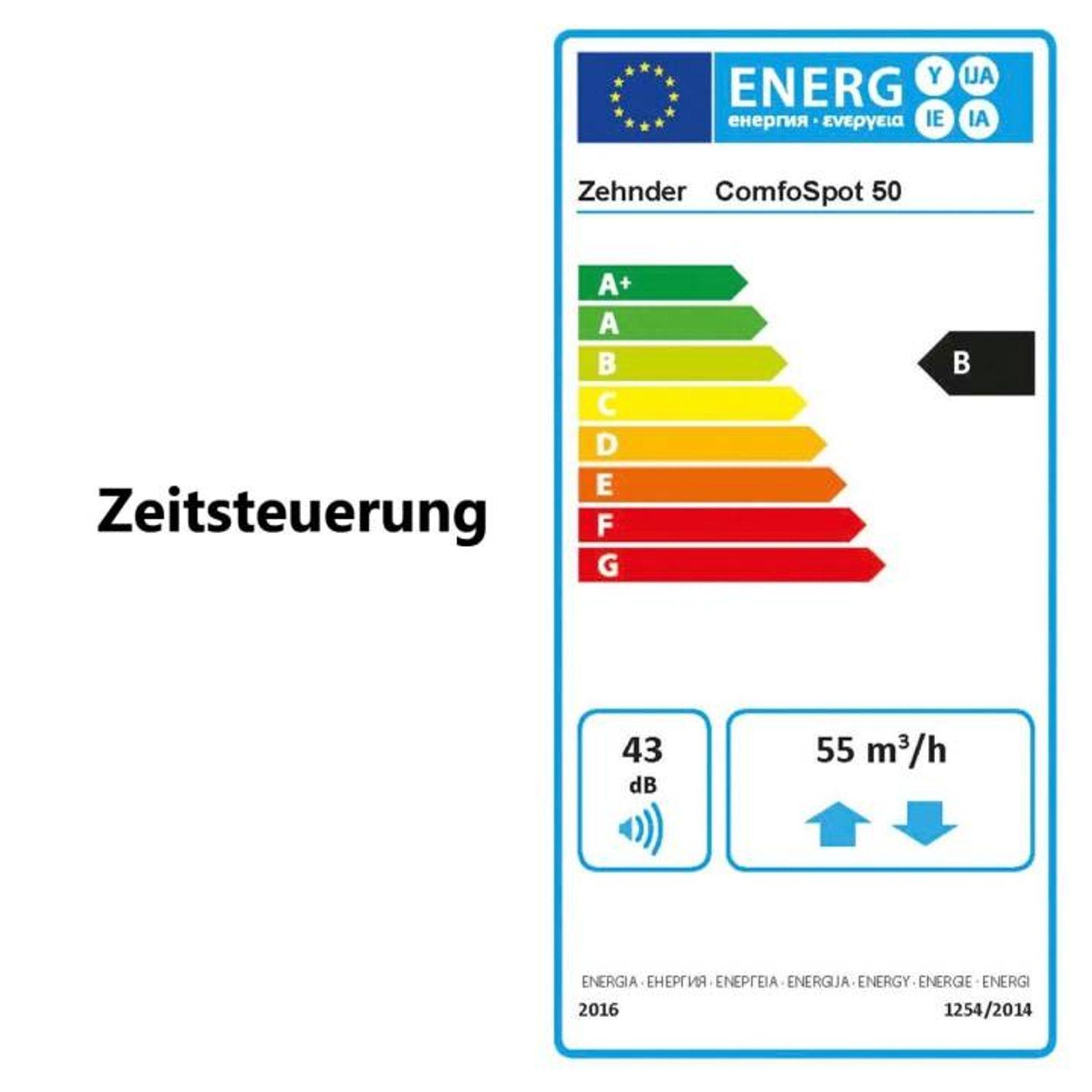 Dezentrales Zehnder Komfort-Lüftungsgerät ComfoSpot 50 Außenwandhaube Edelstahl – Bild 3 von 3