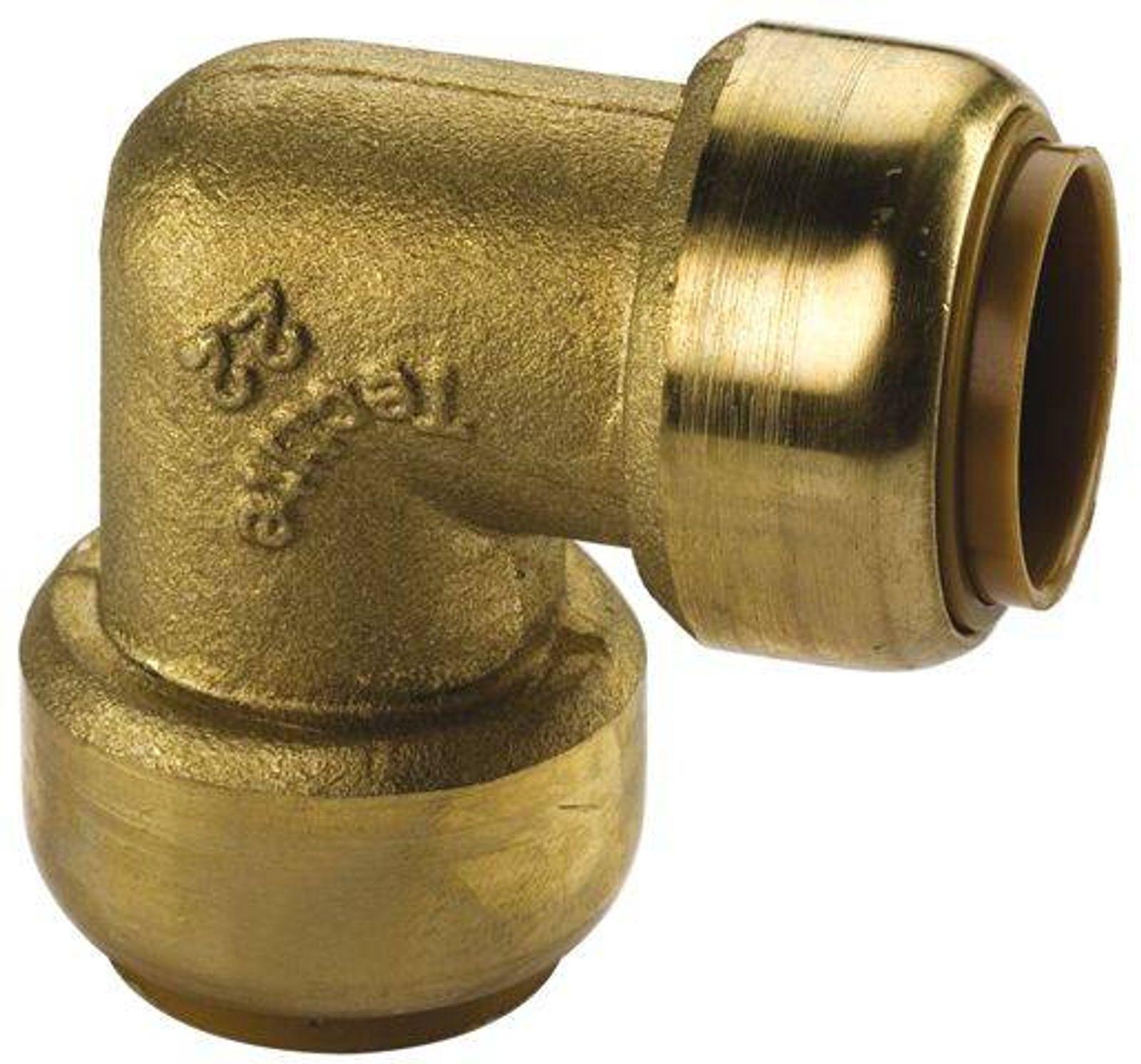 Kupfer Steckfitting Tectite Winkel 90° 15 mm innen/innen lösbar DVGW 10 Stück – Bild 2 von 2