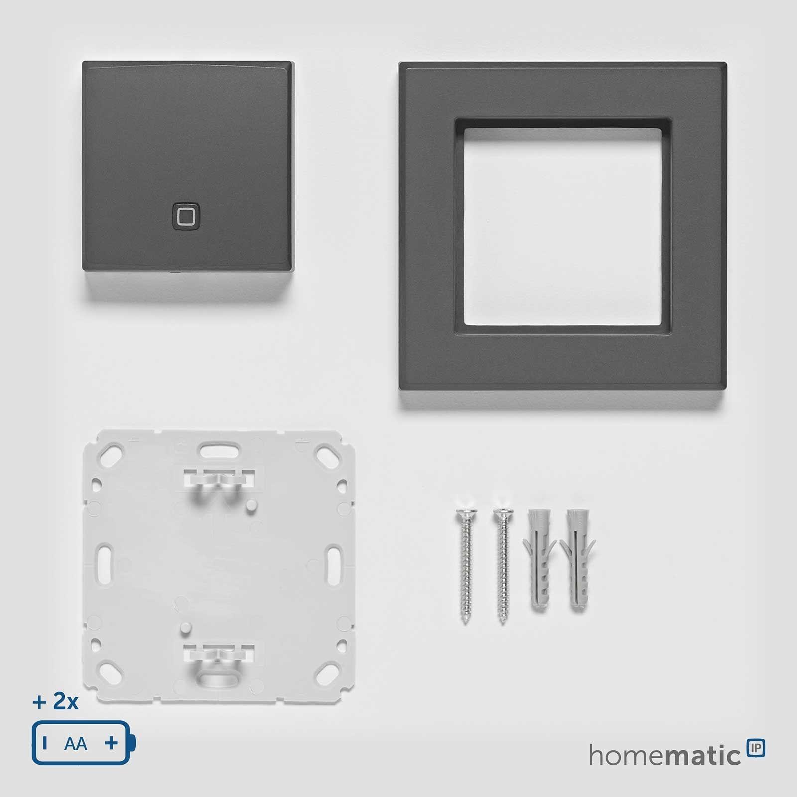 Homematic IP Smart Home Temperatur- und Luftfeuchtigkeitssensor innen HmIP-STH-A anthrazit – Bild 4 von 8