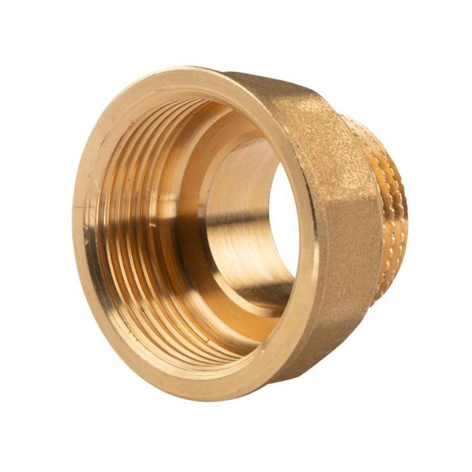 Messing Gewinde-Fitting Reduzierstück 1 1/4"IG - 1"AG, schwere Ausführung – Bild 2 von 2