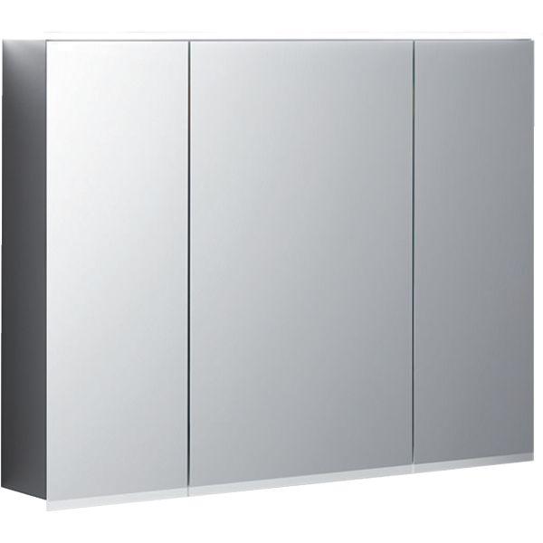 Geberit Option Plus Spiegelschrank m. Beleuchtung, drei Türen, 90x70x17,2cm