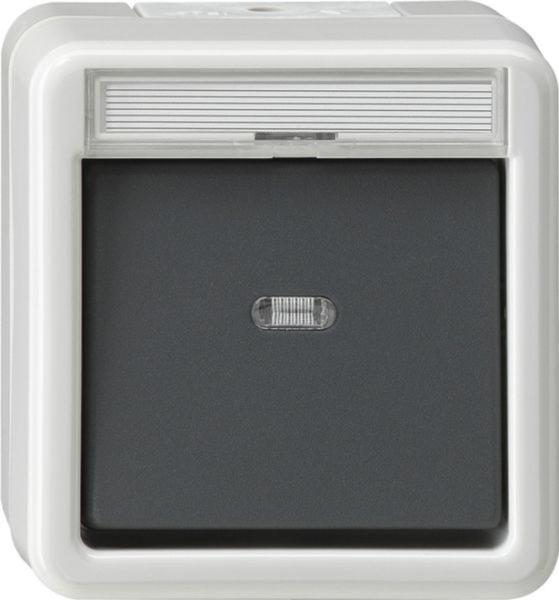 Gira Wipptaster-Modul gr 1S AP IP44 WG AP 015230