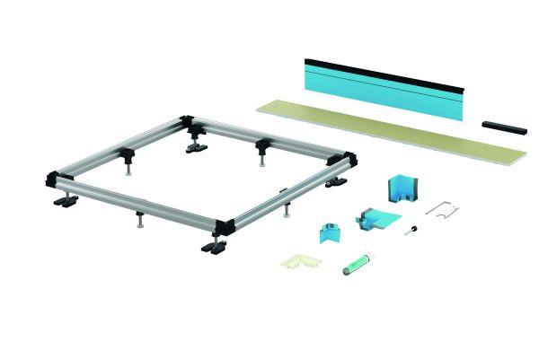 Einbausystem UNIVERSAL B50-6064 100x100cm, Verstellbereich 74-220mm