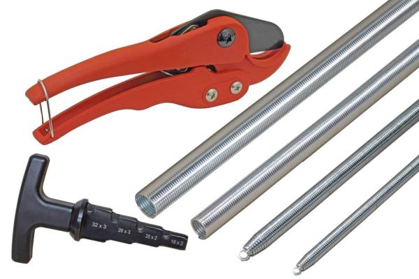 6-teiliges Werkzeug-Komplettset für Alu-Verbundrohr 16 x 2 und 20 x 2 mm