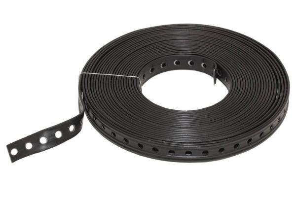 Montagelochband kunststoffummantelt ohne Randlochung 3 x 19 mm, 10 m