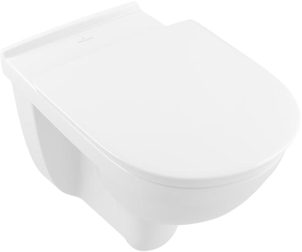 Villeroy & Boch Tiefspül-WC Vita spülrandlos O. Vita 4695R0 360x595mm Oval Weiß Alpin